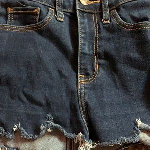 Distressed hollister shorts